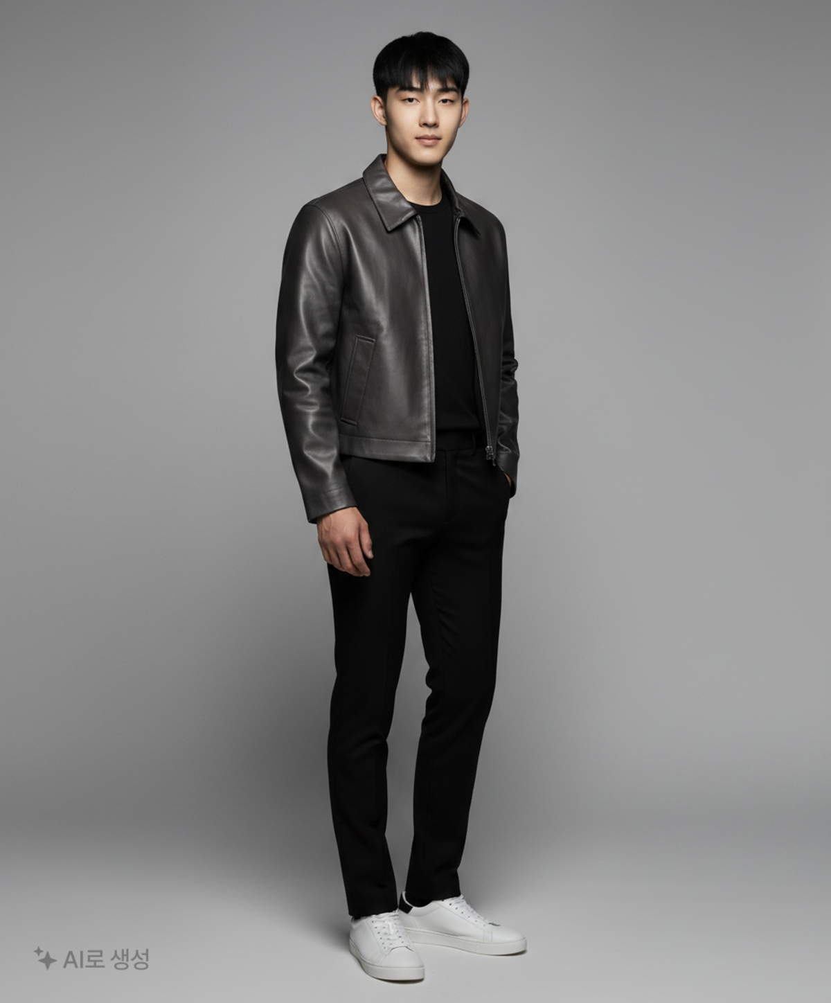 플랙(PLAC) 빈티지 레더 자켓 M