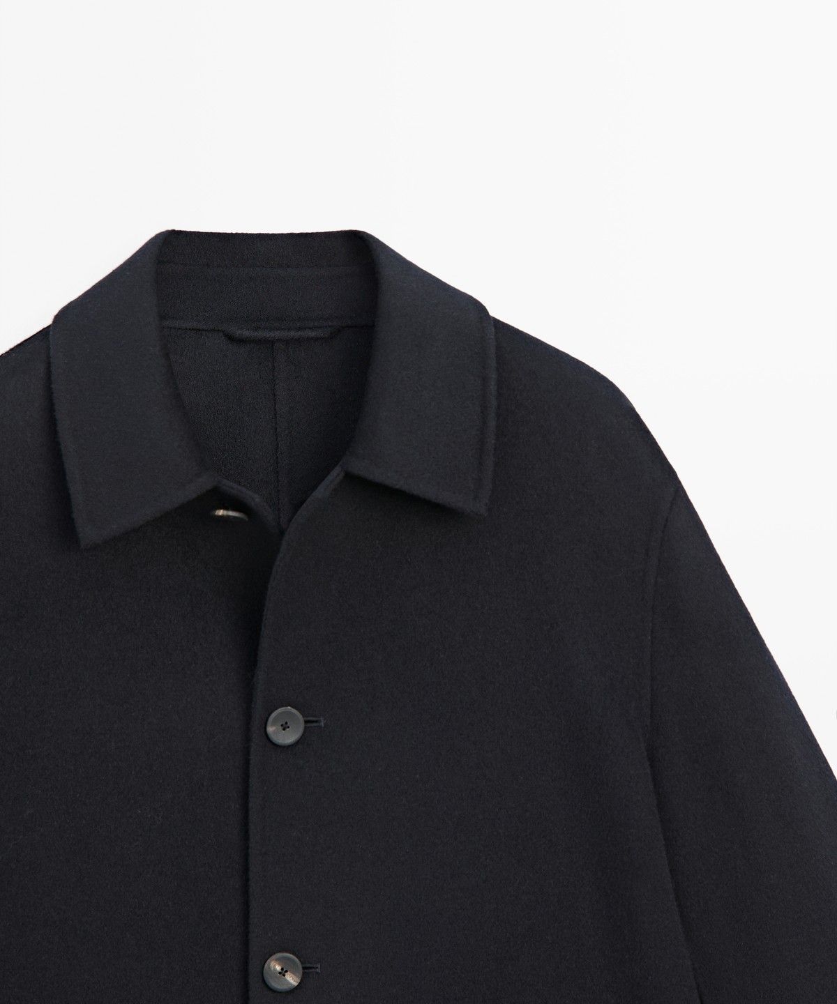 마시모두띠(MASSIMO DUTTI) 울 블렌드 더블 페이스 롱 코트