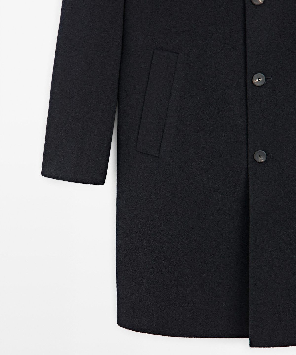 마시모두띠(MASSIMO DUTTI) 울 블렌드 더블 페이스 롱 코트
