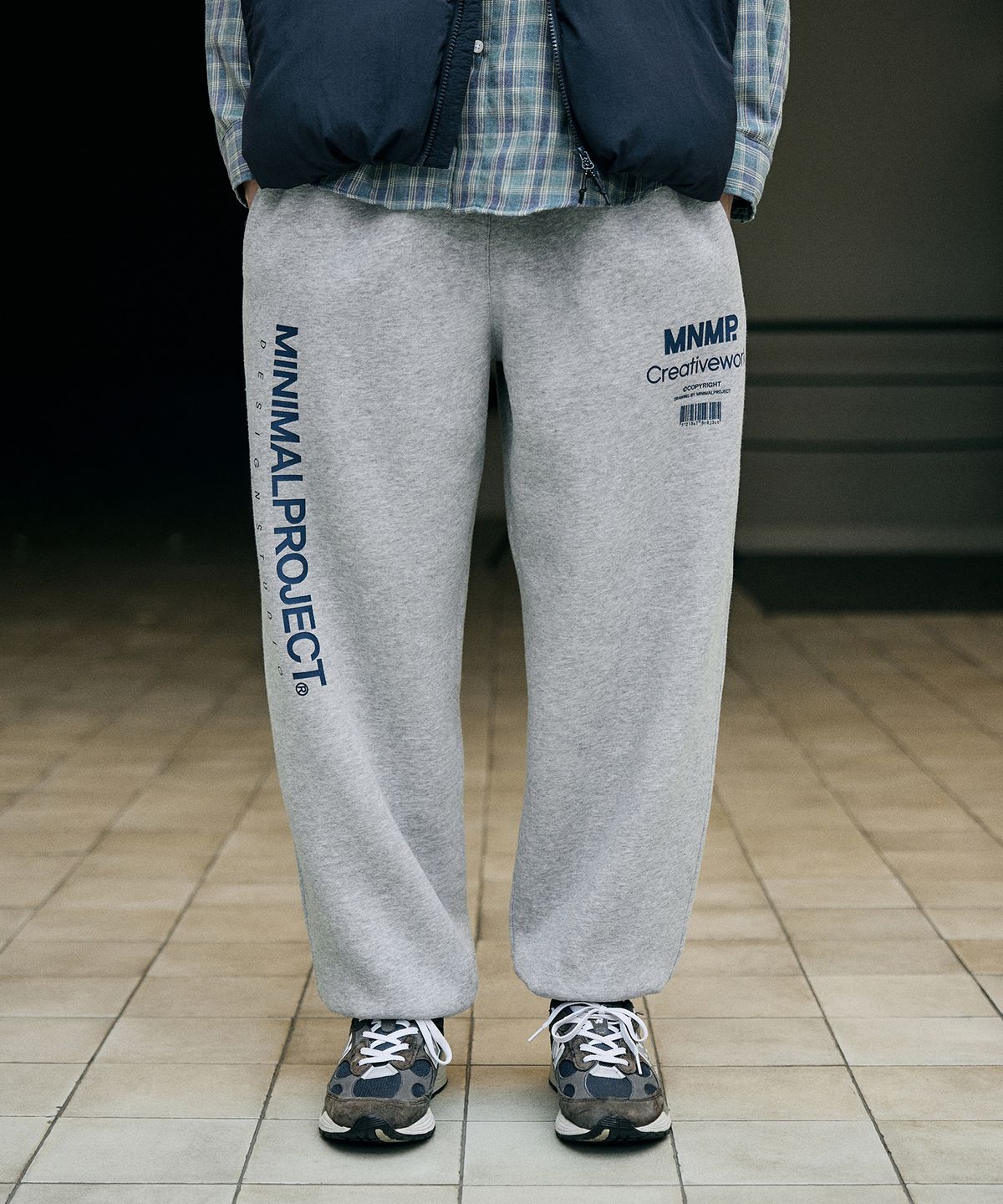미니멀프로젝트(MINIMALPROJECT) 액시스 헤비웨이트 기모  스웻 팬츠 MTP303 [GRAY]