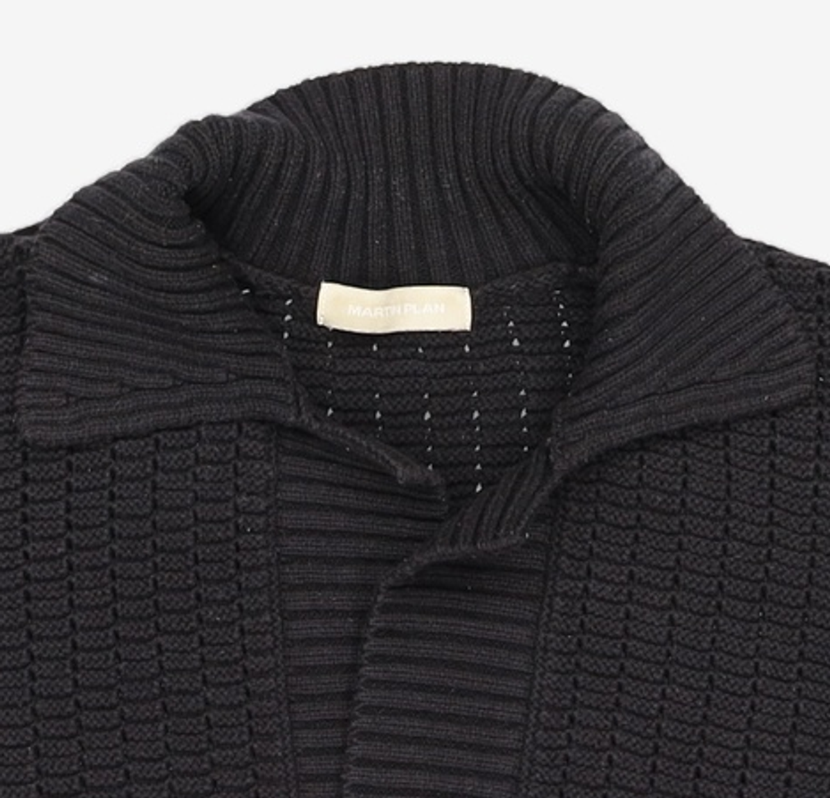 마틴플랜(MARTIN PLAN) Rose Half Knit Shirts - BLACK S