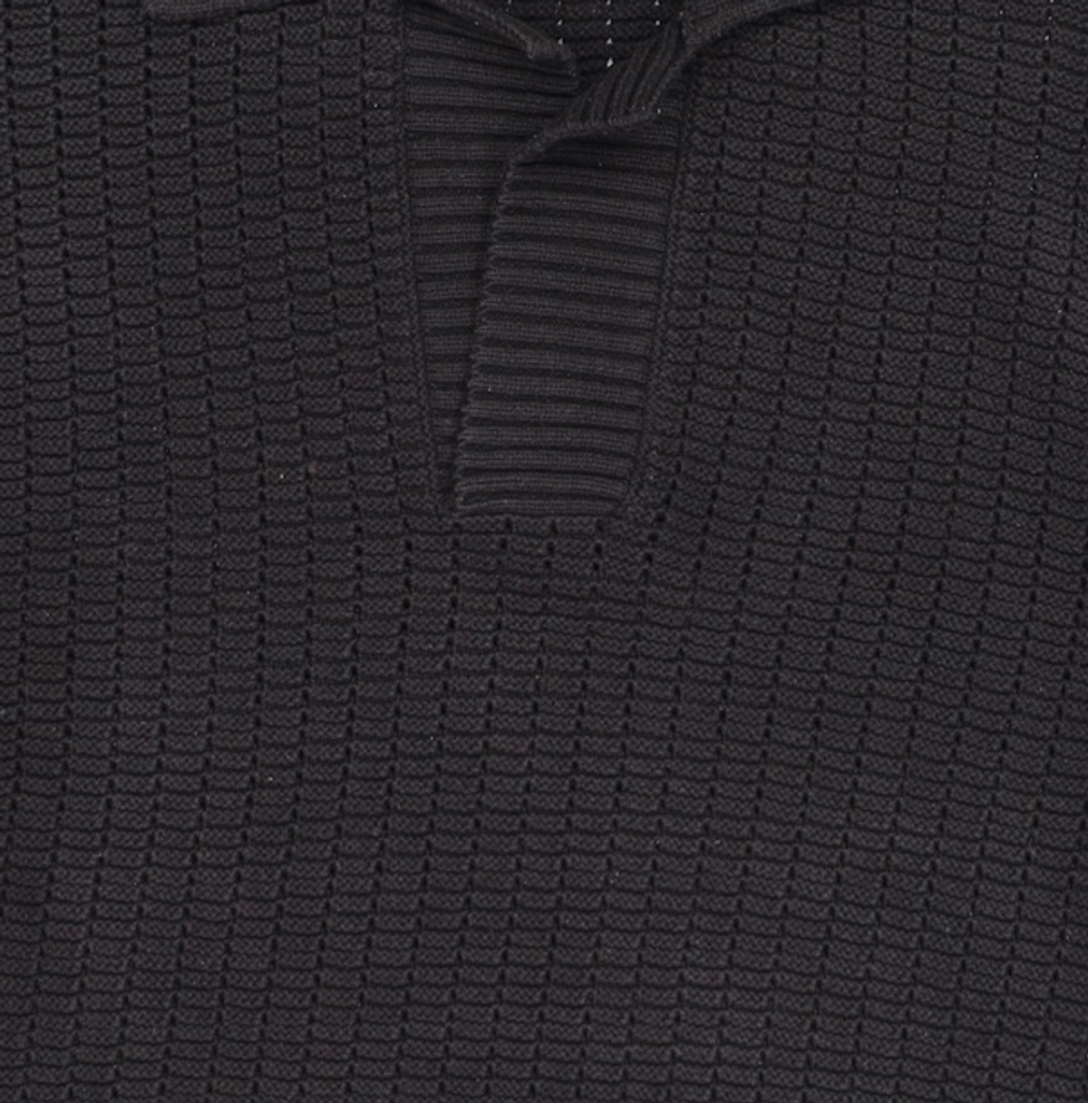 마틴플랜(MARTIN PLAN) Rose Half Knit Shirts - BLACK S