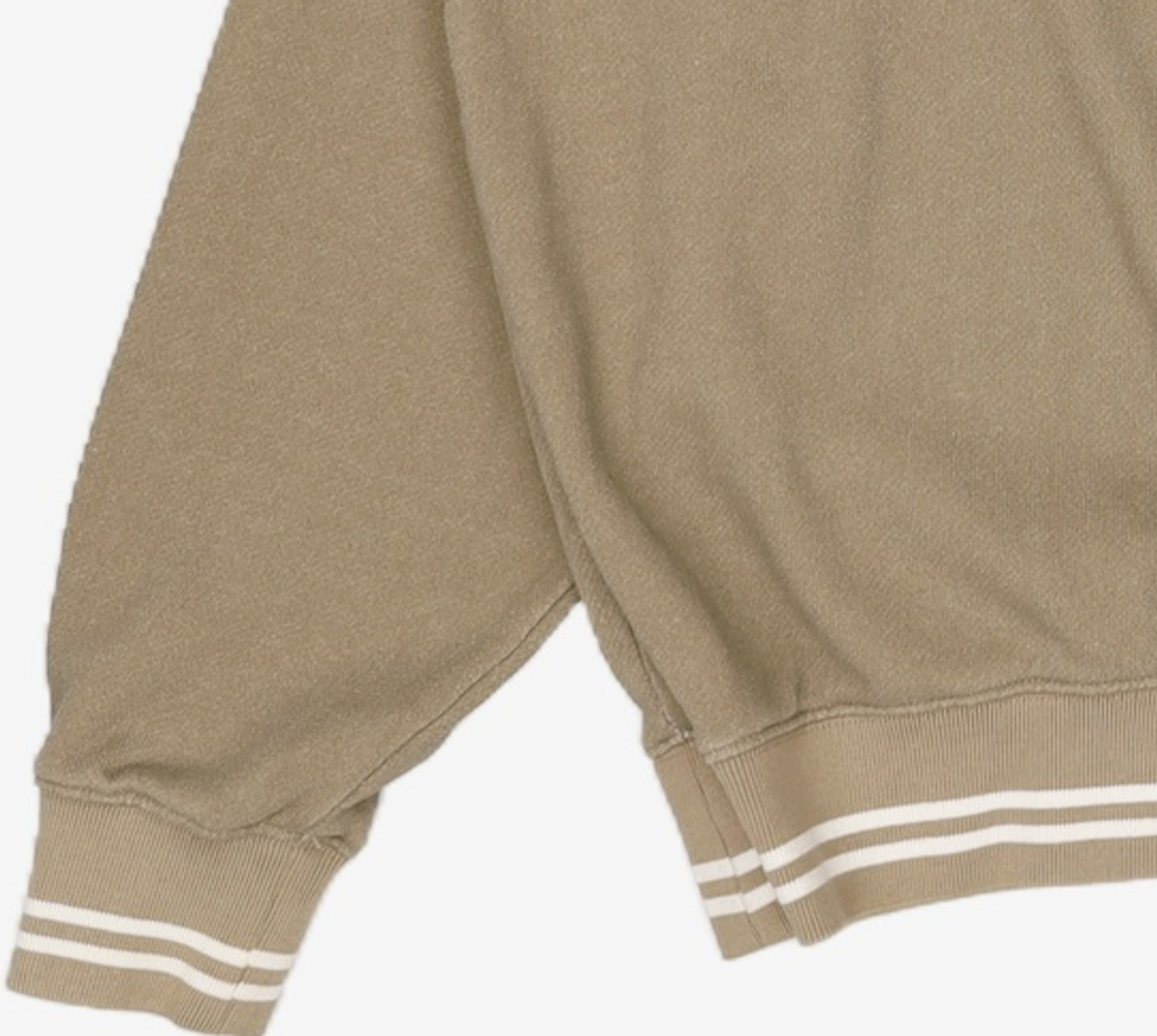 디스커스 애슬레틱(DISCUS ATHLETIC) DA × OAM Stripe Ribbed Sweatshirt Khaki Beige L
