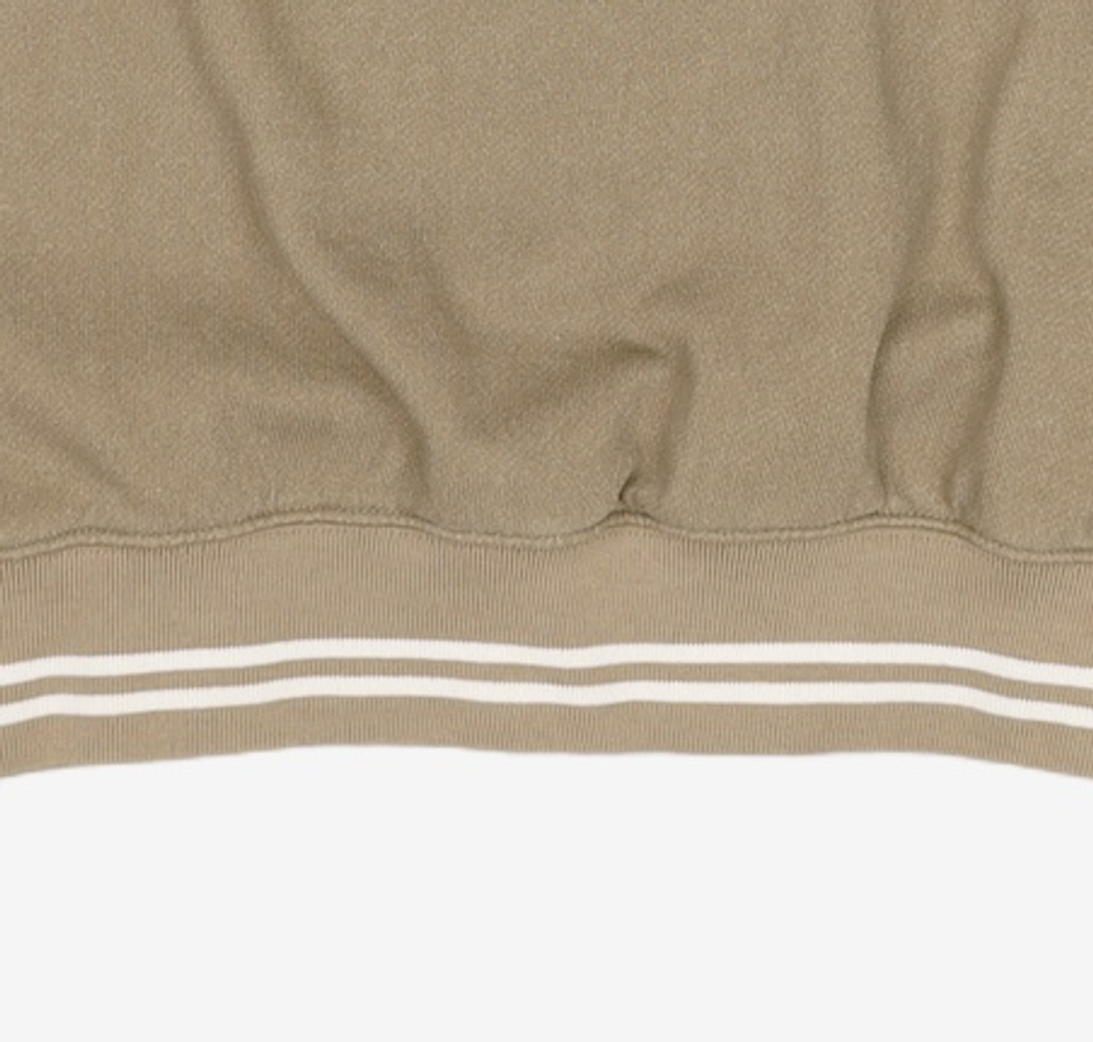 디스커스 애슬레틱(DISCUS ATHLETIC) DA × OAM Stripe Ribbed Sweatshirt Khaki Beige L