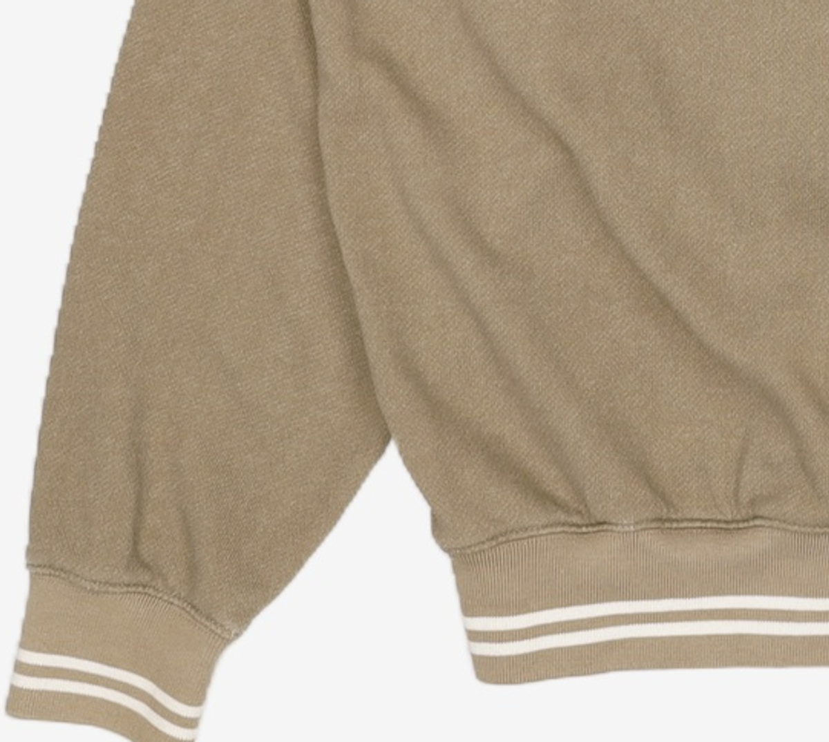 디스커스 애슬레틱(DISCUS ATHLETIC) DA × OAM Stripe Ribbed Sweatshirt Khaki Beige L