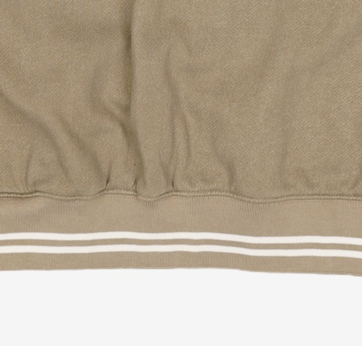 디스커스 애슬레틱(DISCUS ATHLETIC) DA × OAM Stripe Ribbed Sweatshirt Khaki Beige L
