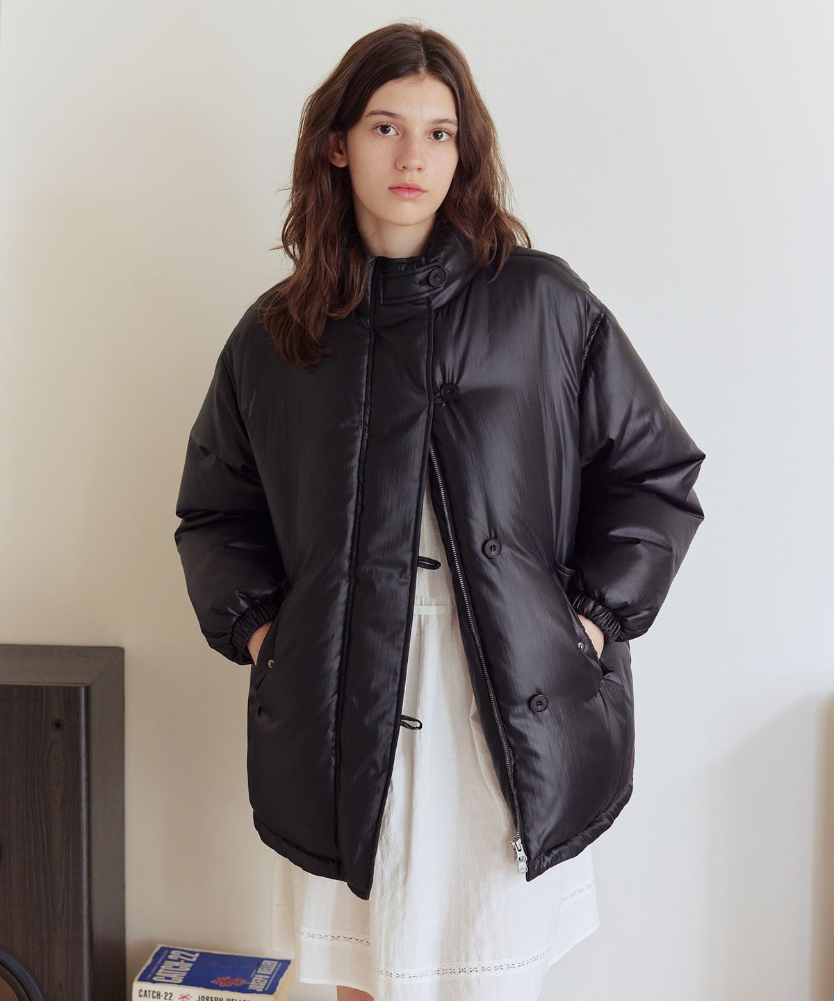 애프터아워즈(AFTERHOURS) MID-LENGTH DOWN JACKET V3 (BLACK)