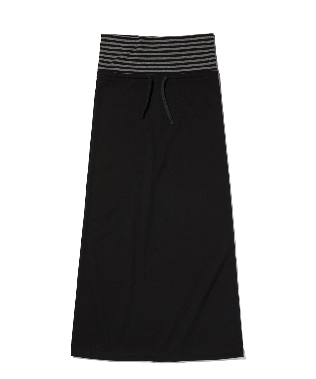 스웨이드(SUADE) LAYERED LONG SKIRT [BLACK]