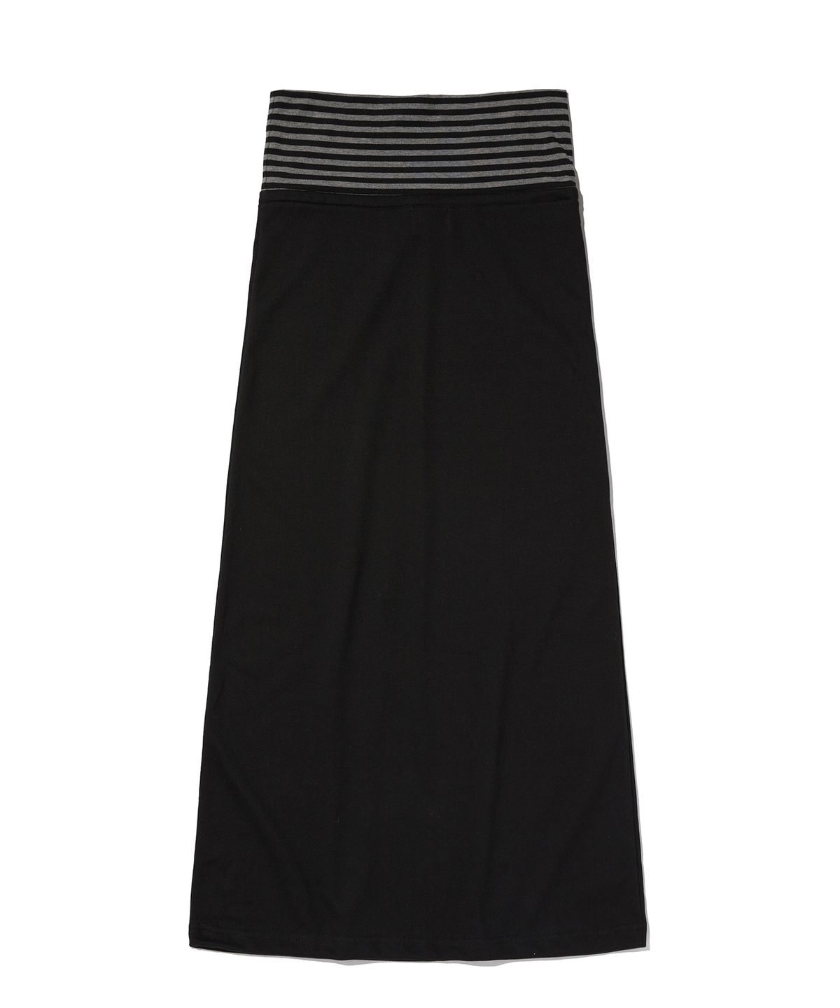 스웨이드(SUADE) LAYERED LONG SKIRT [BLACK]