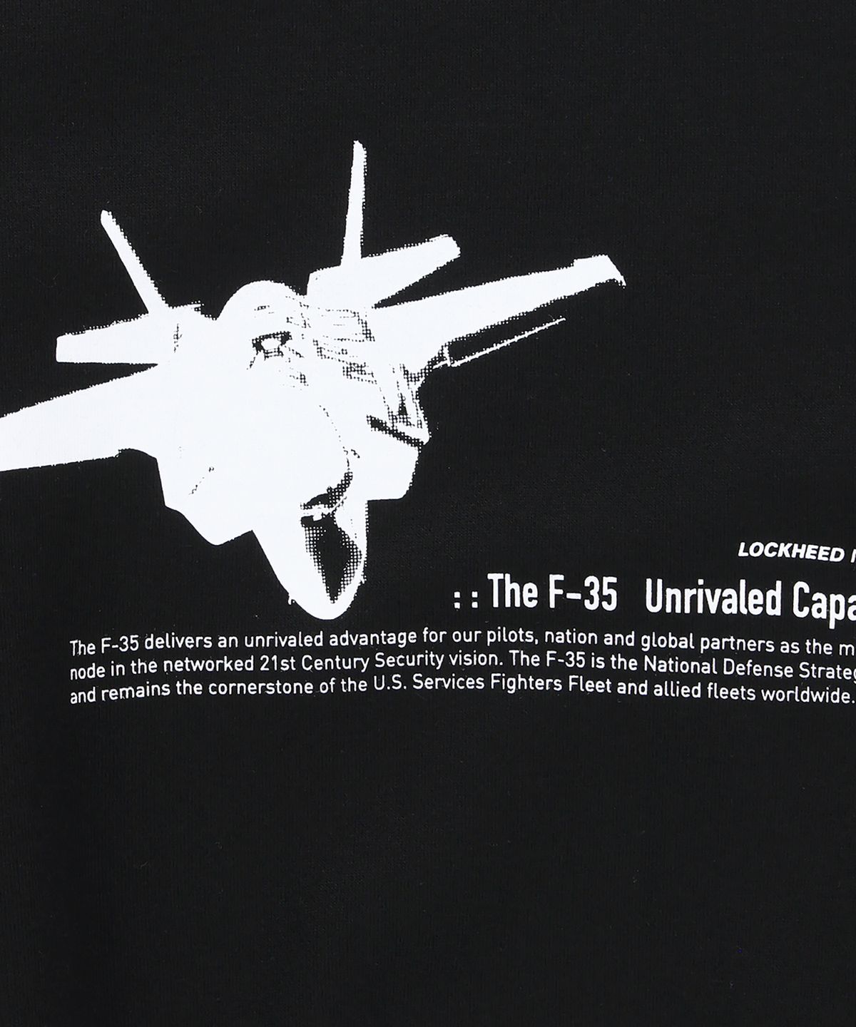 록히드마틴(LOCKHEED MARTIN) LM F-35 SWEATSHIRTS(L45UTL011BLK)