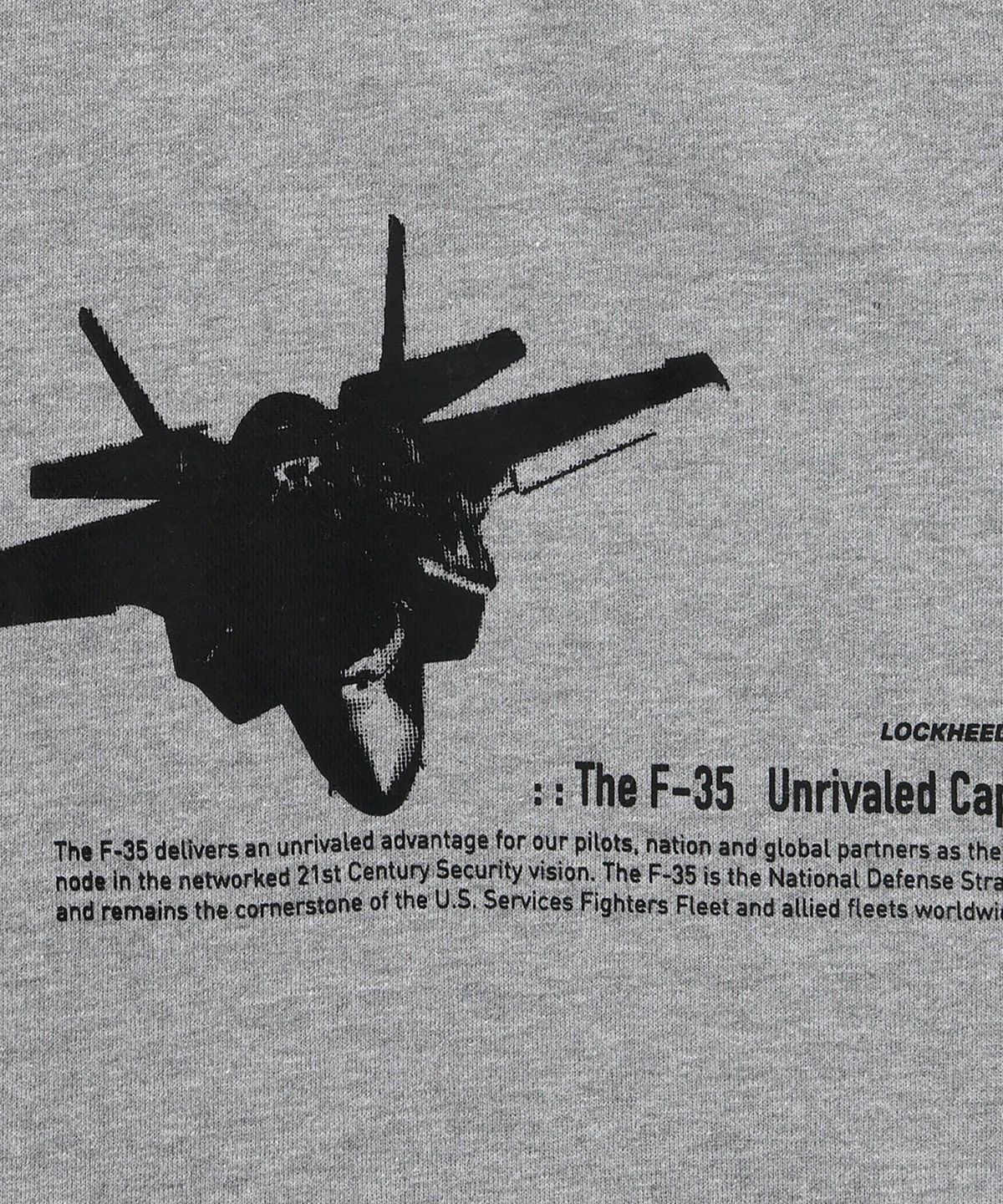 록히드마틴(LOCKHEED MARTIN) LM F-35 SWEATSHIRTS(L45UTL011GRY)