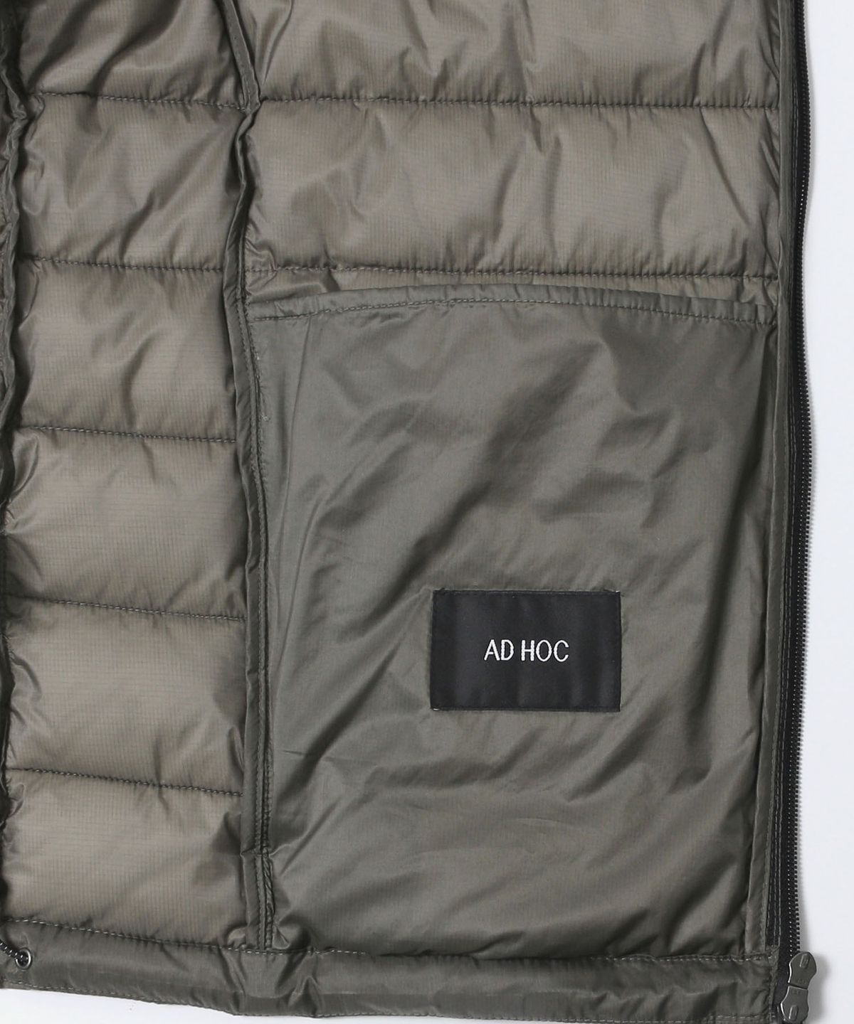 애드호크(ADHOC) 남성 후드 경량 패딩 점퍼 (KHAKI) (HCAPA91)