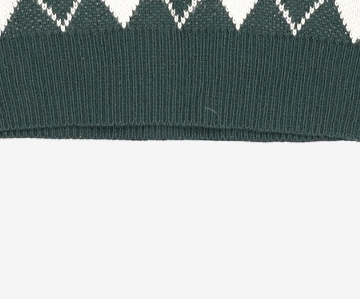 미쏘(MIXXO) 카라넥 아가일 풀오버 KACT66T RE MIWKAD13QT S