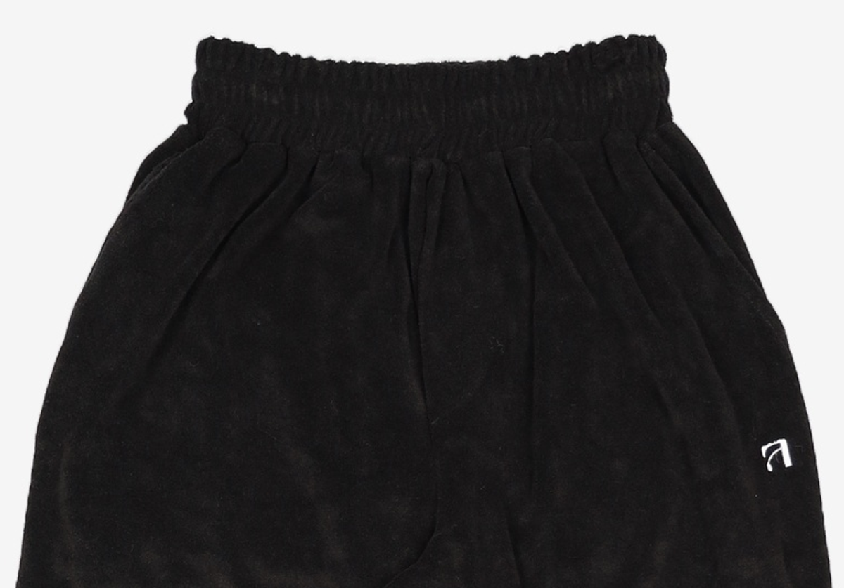 트리밍버드(TREEMINGBIRD) Terry Set-up Pants [ Black ] S