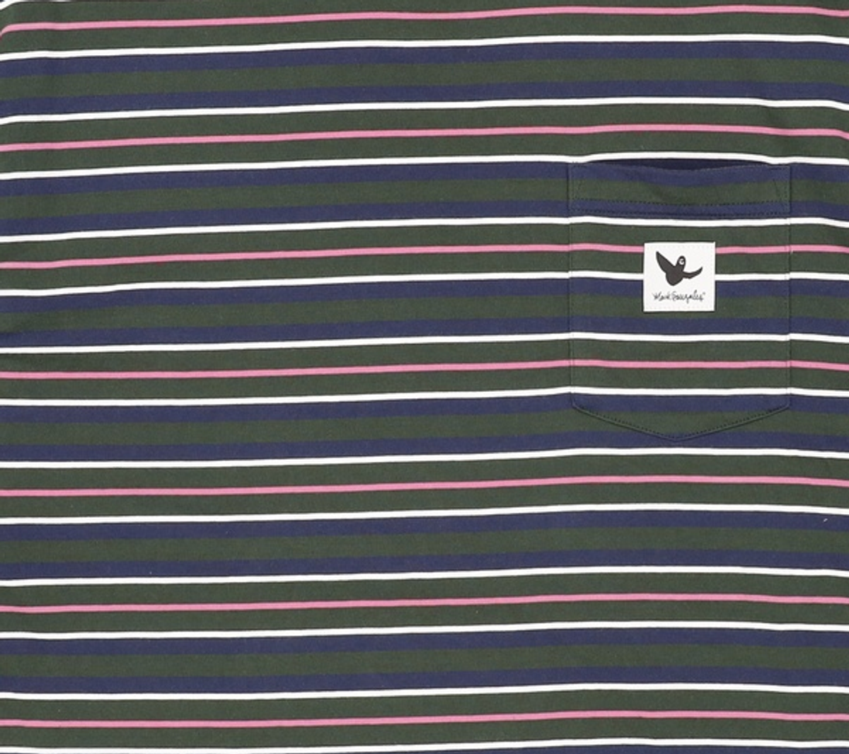 마크곤잘레스(MARK GONZALES) 엔젤 와펜 스트라이프 긴팔 티셔츠 - D/GREEN M