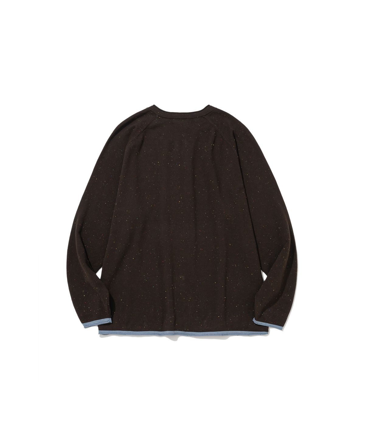 앵글런(ANGLAN) Nep Yarn Raglan Cardigan - Brown