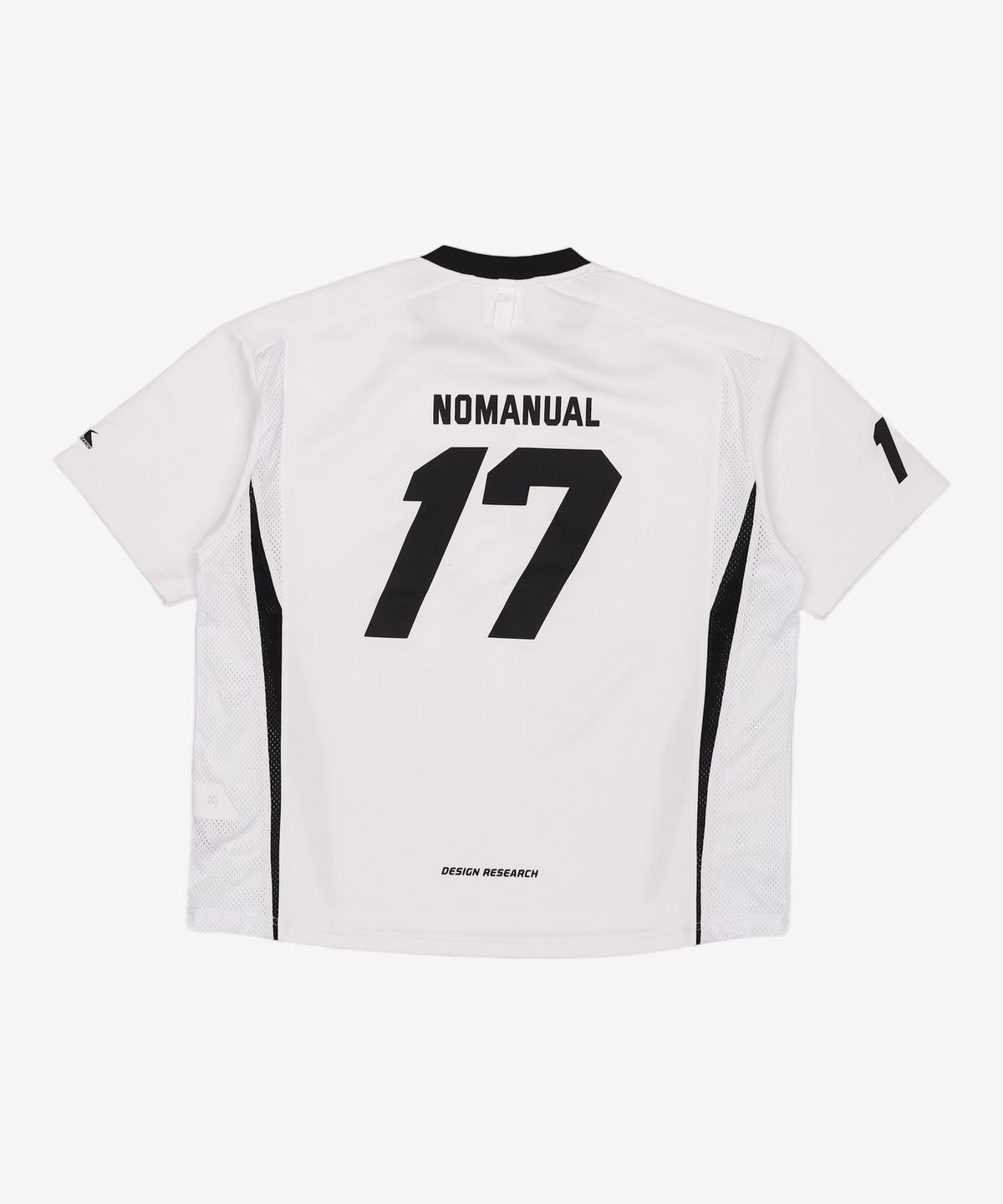 노매뉴얼(NOMANUAL) 17 MESH BLOCK FOOTBALL JERSEY - WHITE M