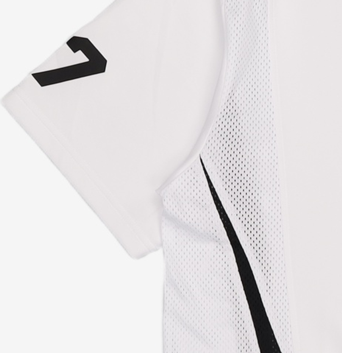 노매뉴얼(NOMANUAL) 17 MESH BLOCK FOOTBALL JERSEY - WHITE M
