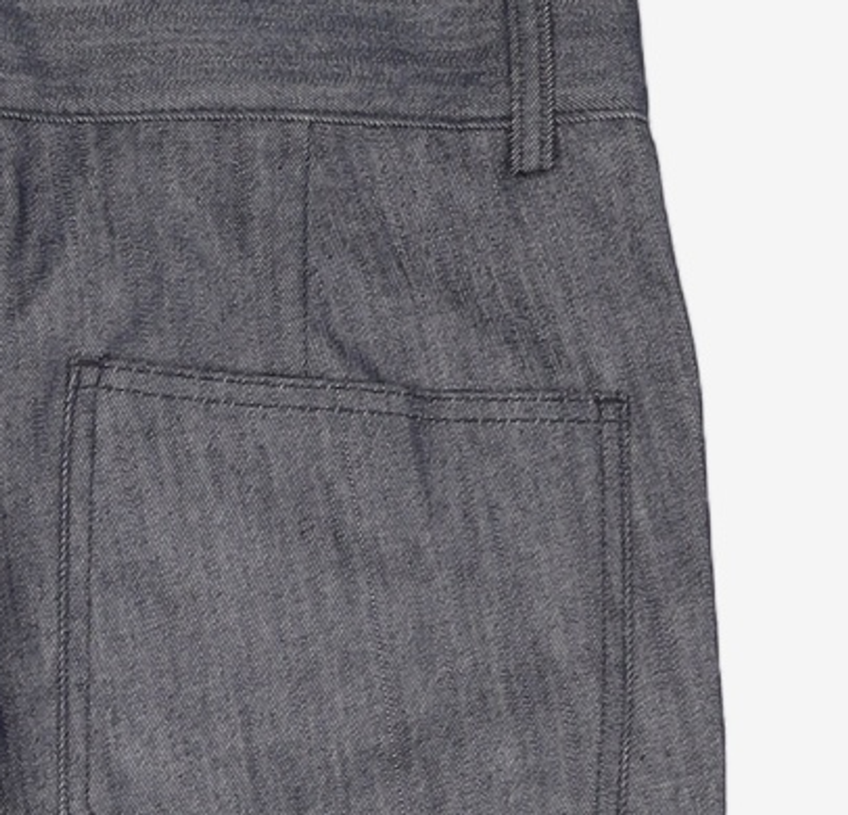 컨티먼트(CONTEMENT) LYOCELL DENIM CROPPED GOLF PANTS_DARK NAVY L