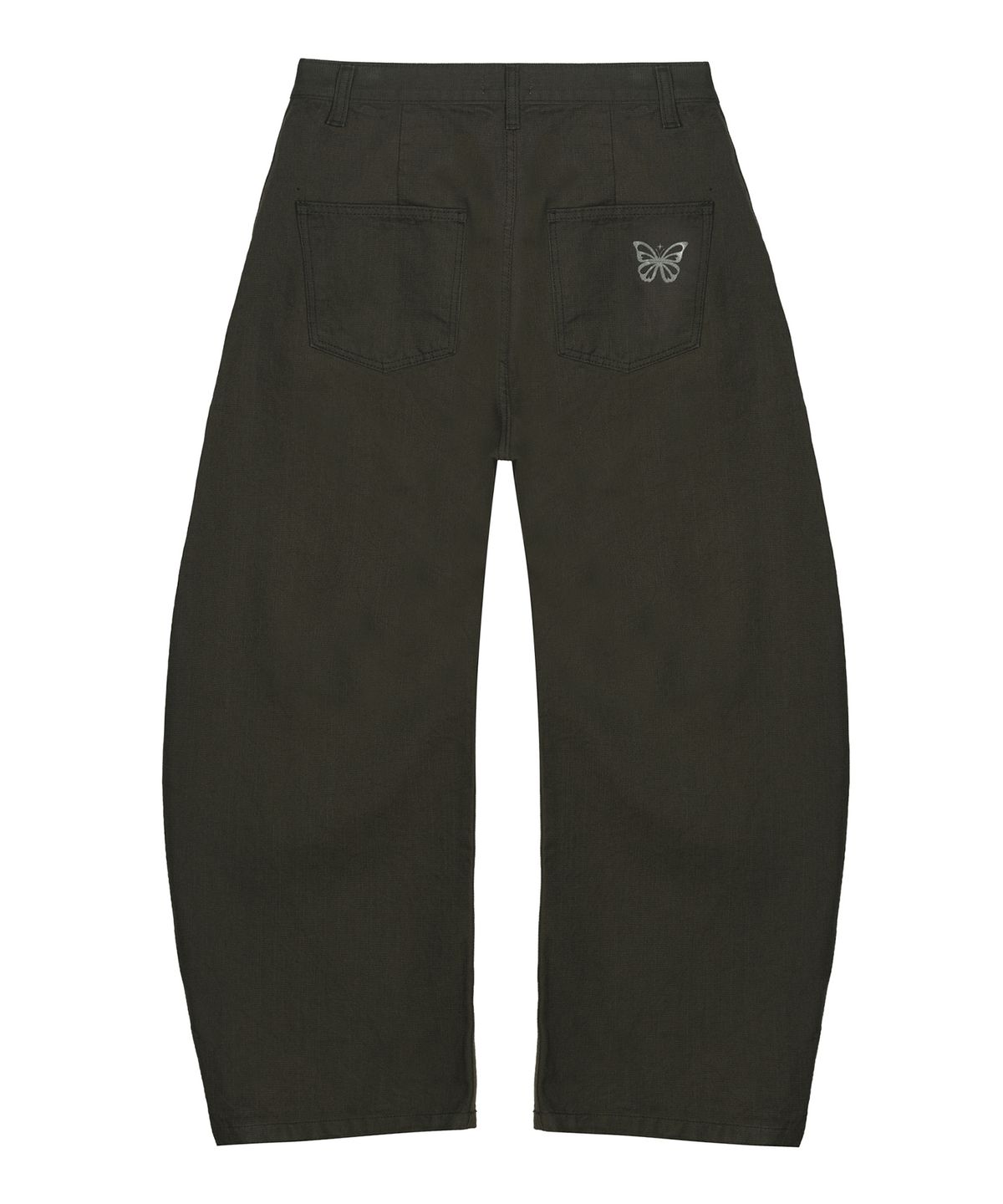 닉앤니콜(NICK&NICOLE) RIVET CURVED WIDE PANTS_KHAKI