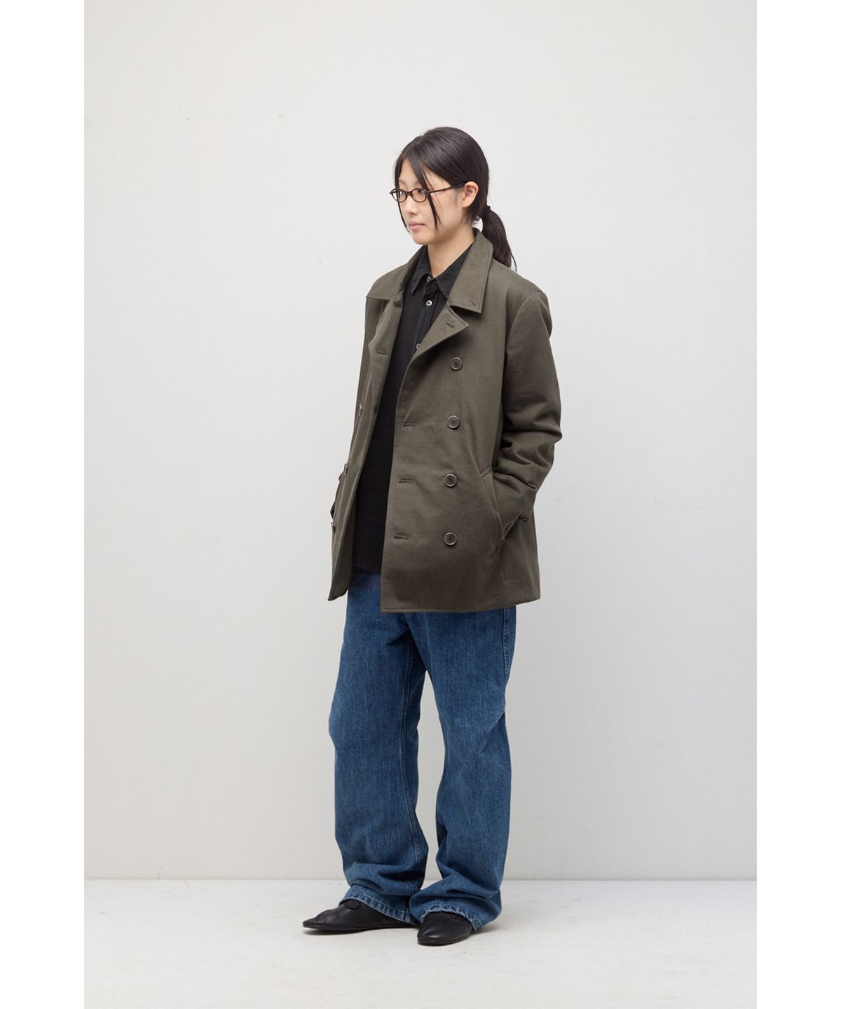 해칭룸(HATCHINGROOM) Pea Coat Khaki