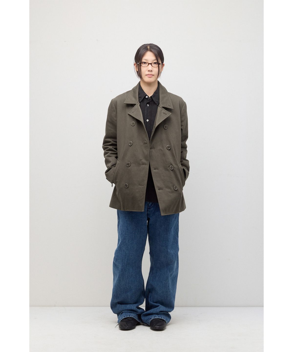 해칭룸(HATCHINGROOM) Pea Coat Khaki