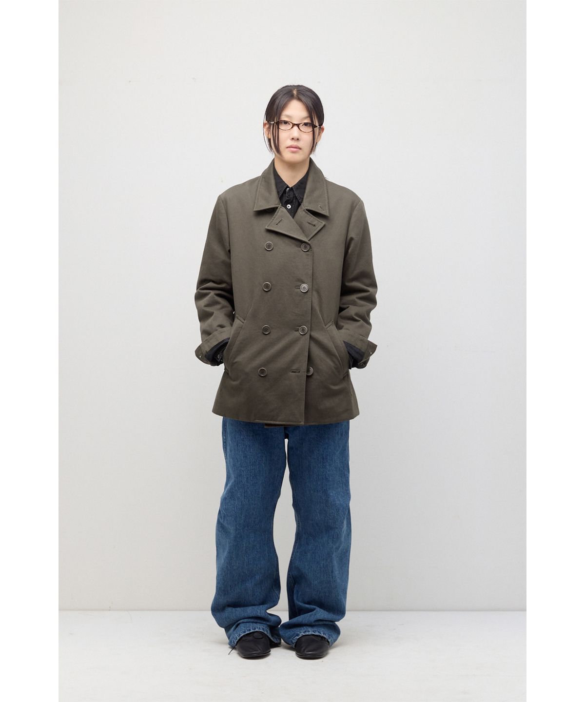 해칭룸(HATCHINGROOM) Pea Coat Khaki