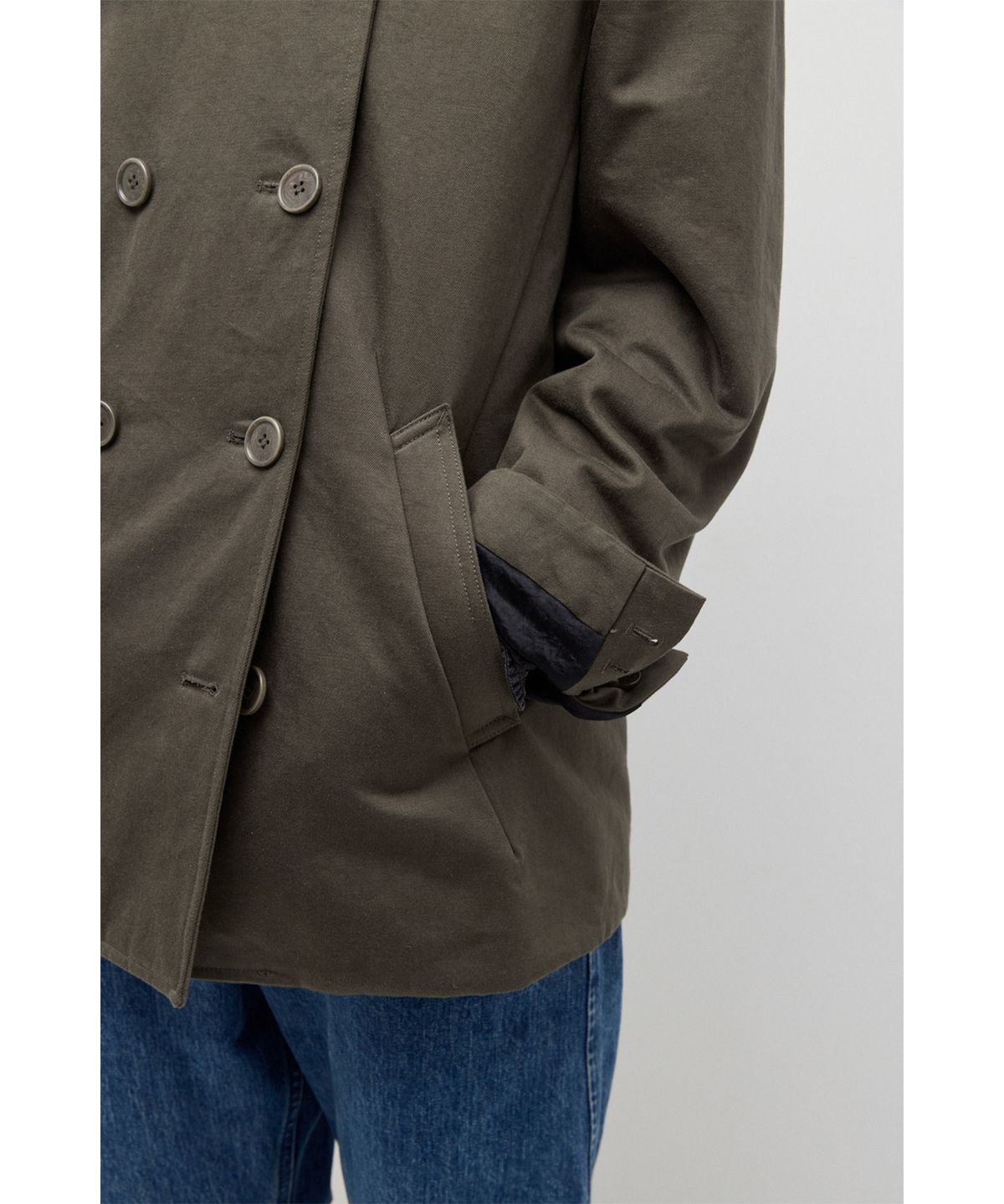해칭룸(HATCHINGROOM) Pea Coat Khaki