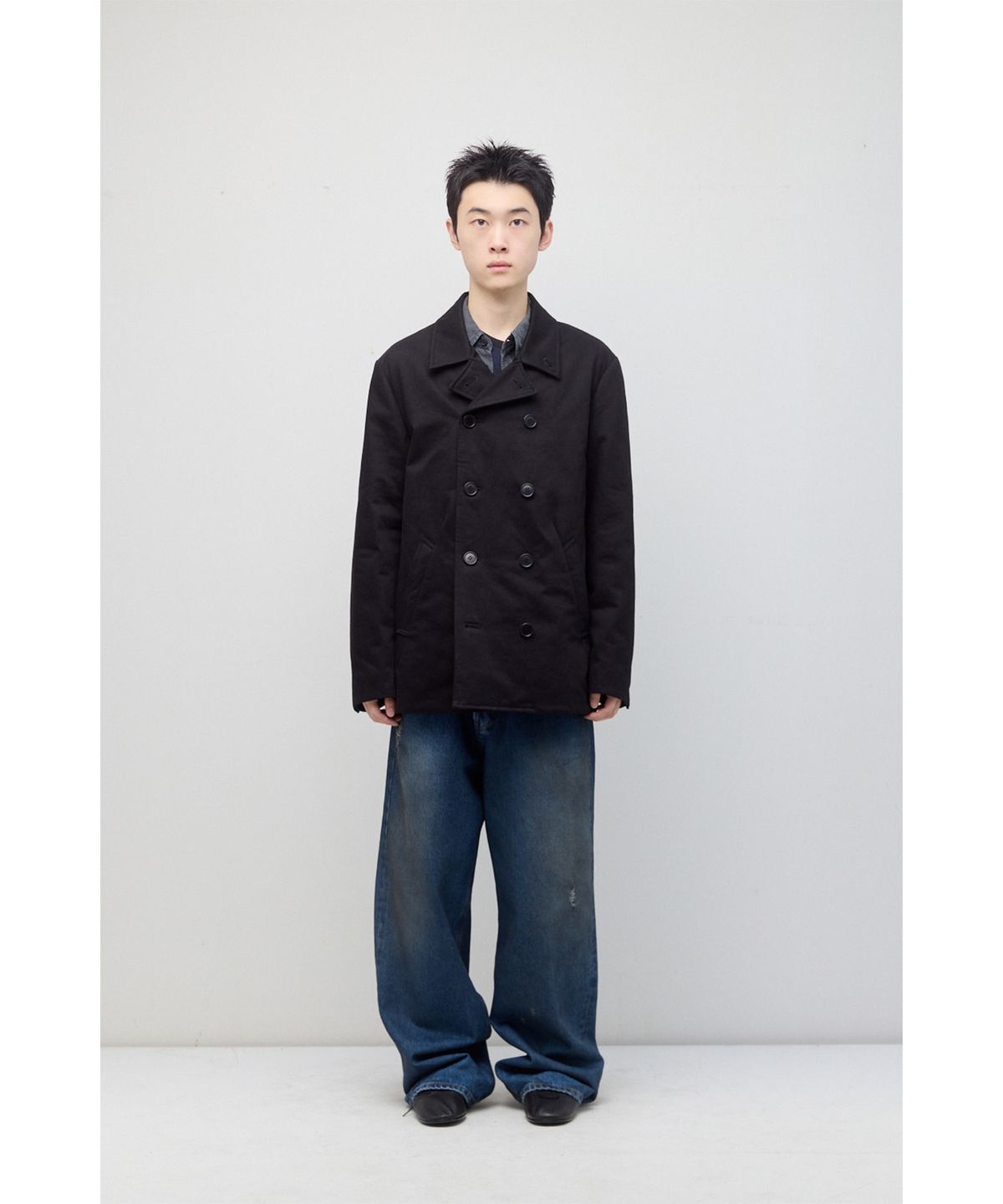 해칭룸(HATCHINGROOM) Pea Coat Black