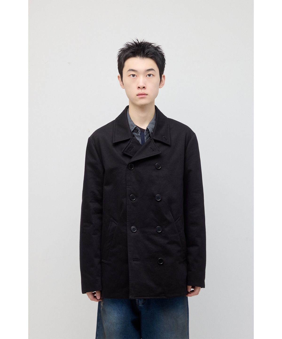 해칭룸(HATCHINGROOM) Pea Coat Black
