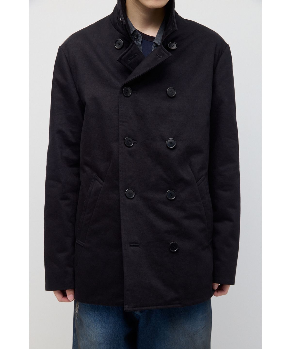해칭룸(HATCHINGROOM) Pea Coat Black