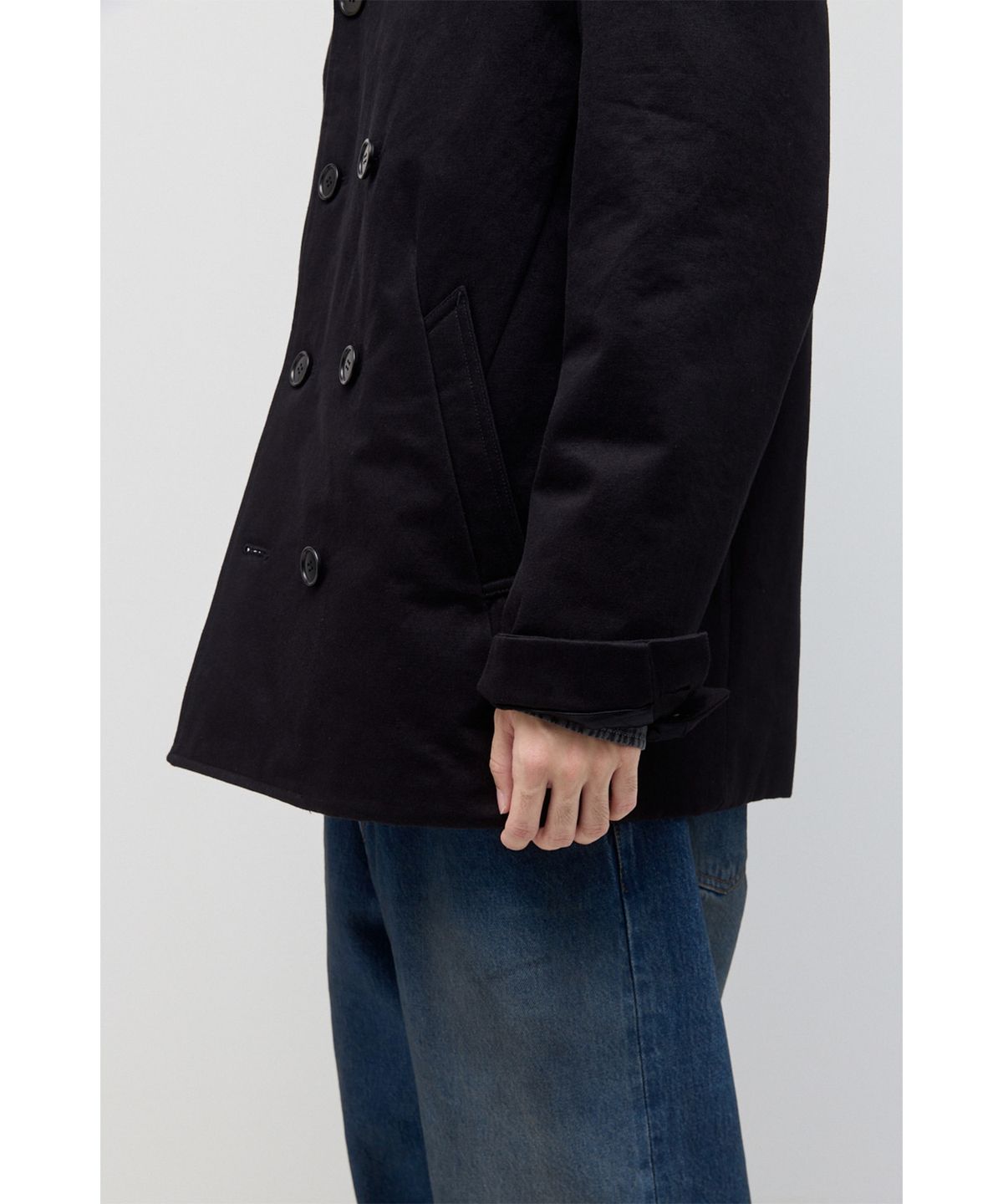 해칭룸(HATCHINGROOM) Pea Coat Black