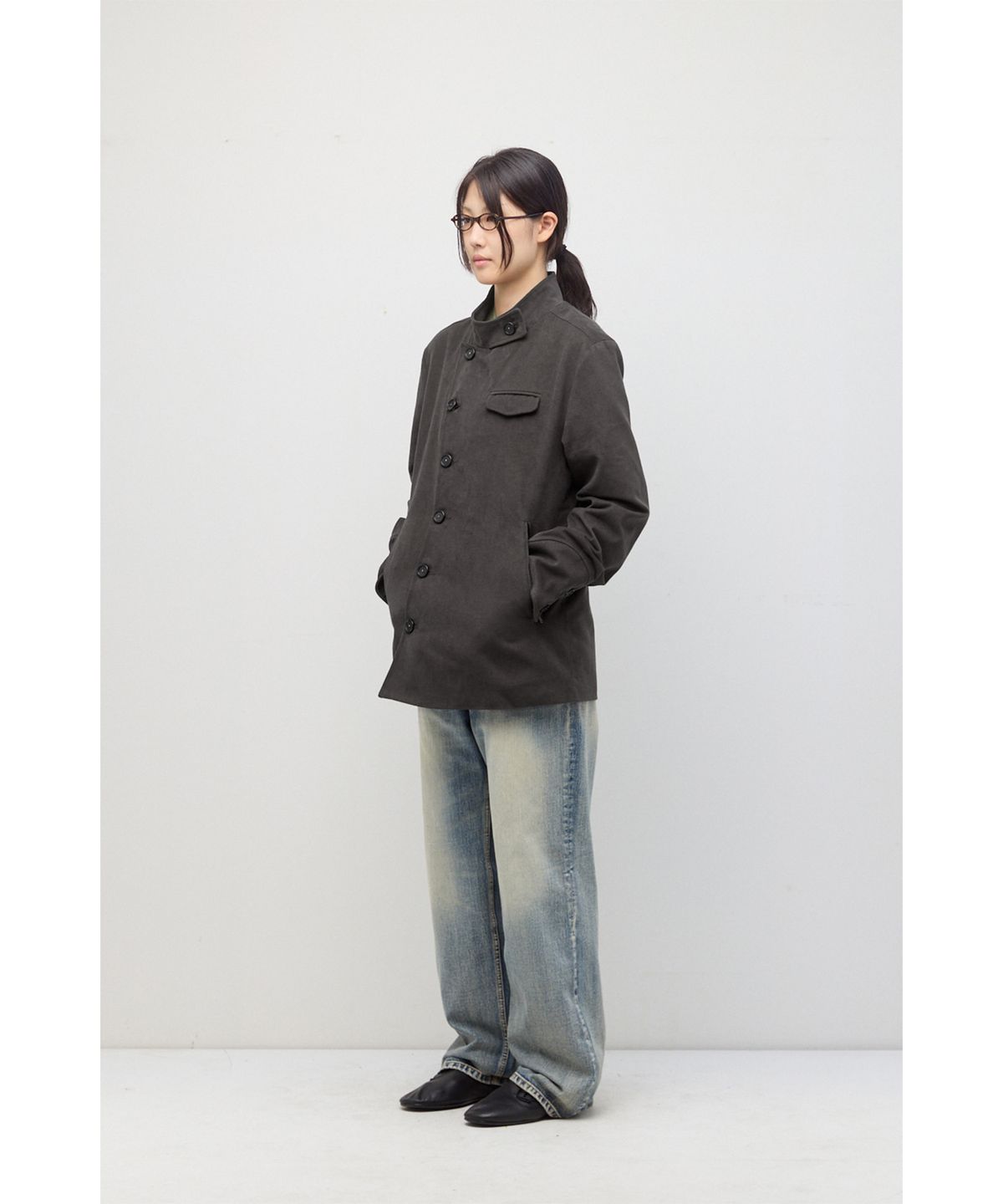 해칭룸(HATCHINGROOM) Fencing Coat Charcoal