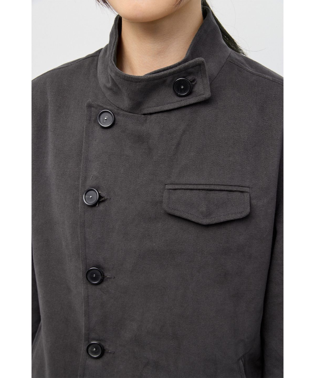 해칭룸(HATCHINGROOM) Fencing Coat Charcoal
