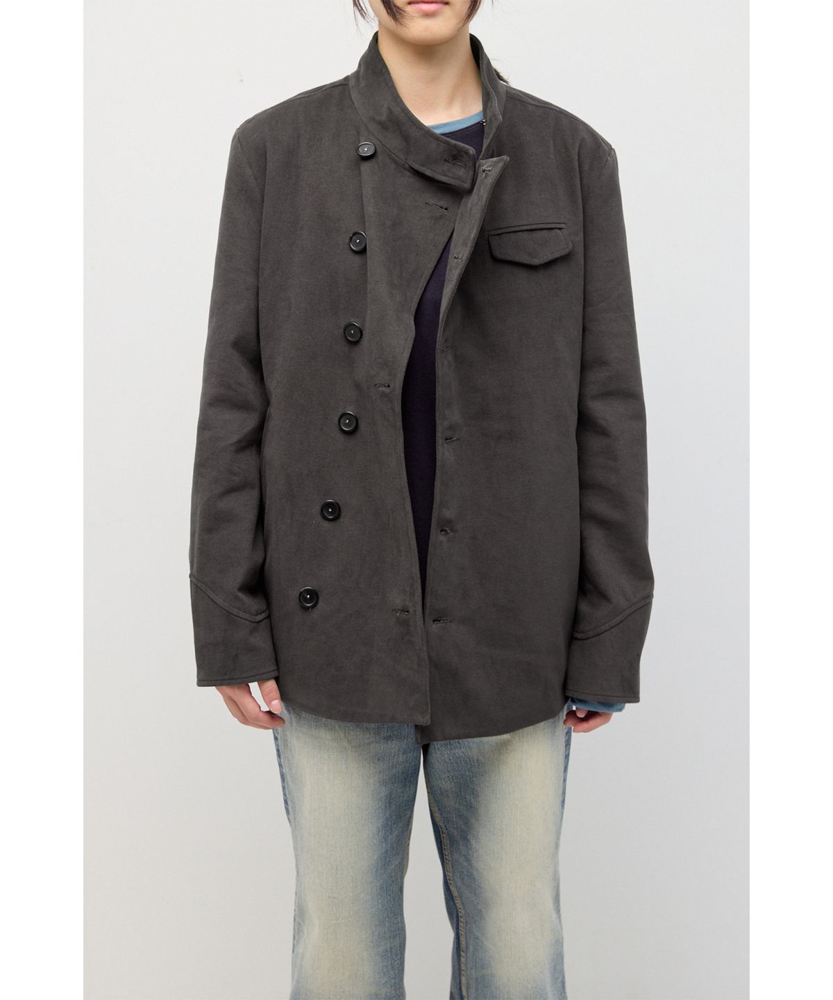 해칭룸(HATCHINGROOM) Fencing Coat Charcoal