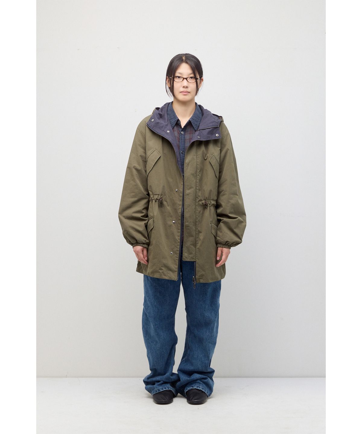 해칭룸(HATCHINGROOM) Reversible Parka Khaki/Navy