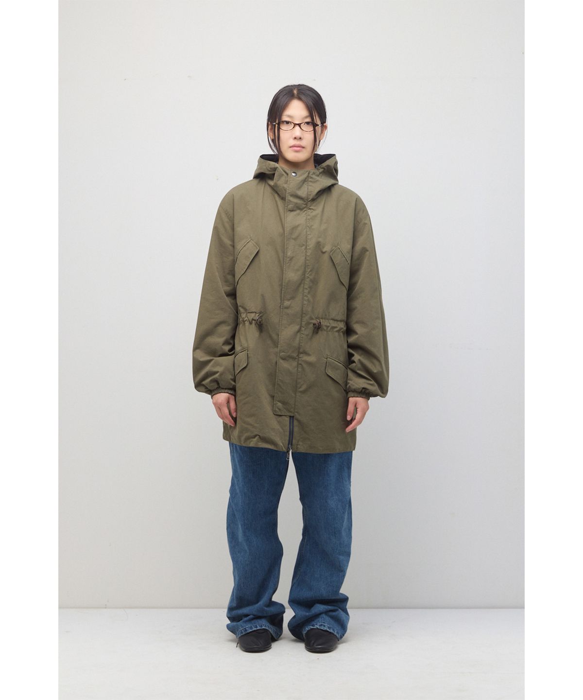 해칭룸(HATCHINGROOM) Reversible Parka Khaki/Navy