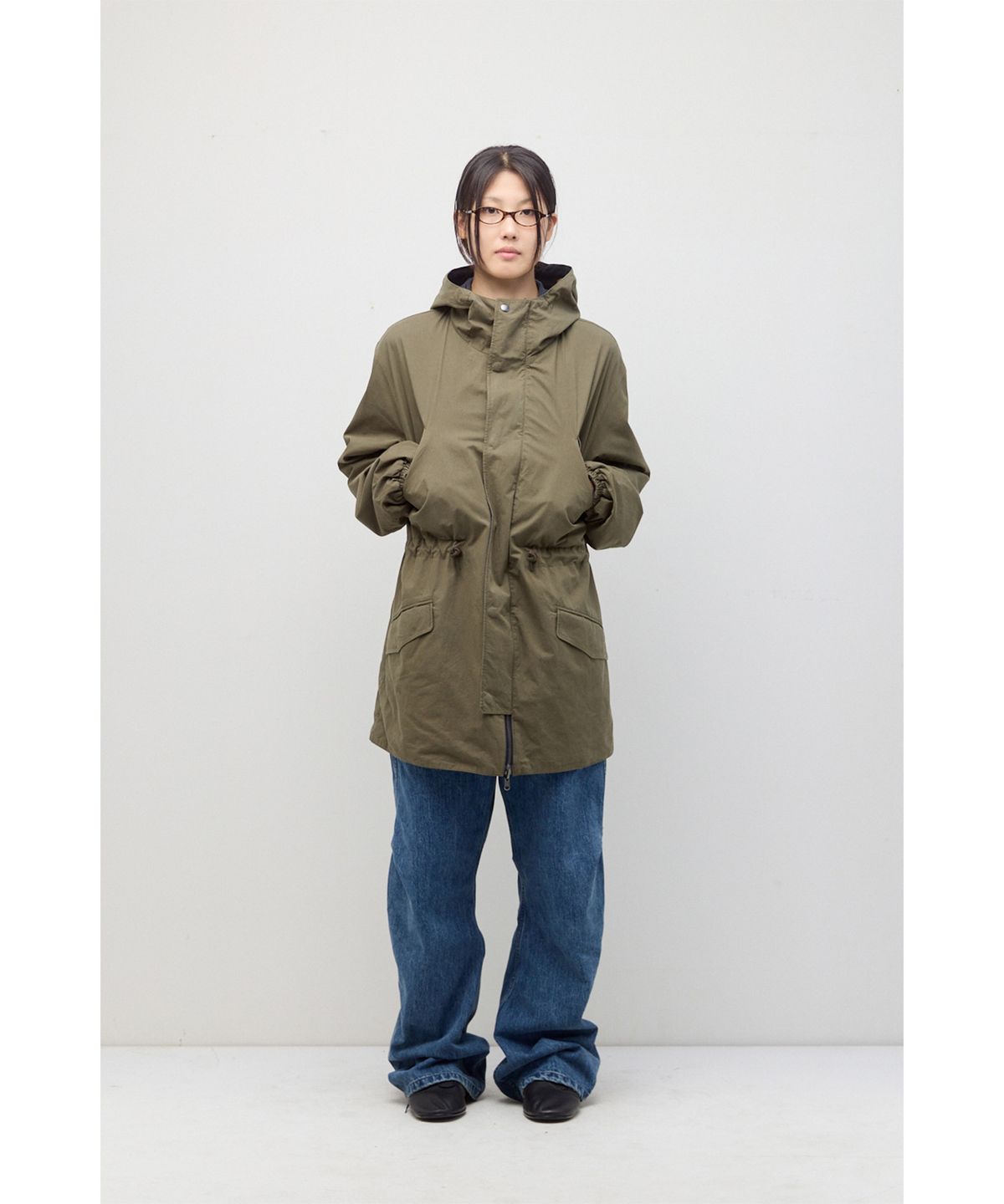 해칭룸(HATCHINGROOM) Reversible Parka Khaki/Navy