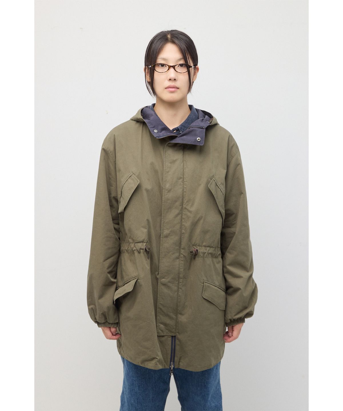 해칭룸(HATCHINGROOM) Reversible Parka Khaki/Navy