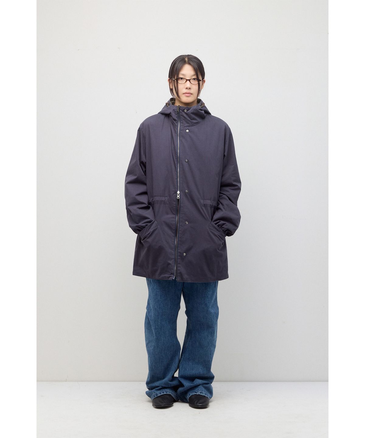 해칭룸(HATCHINGROOM) Reversible Parka Khaki/Navy