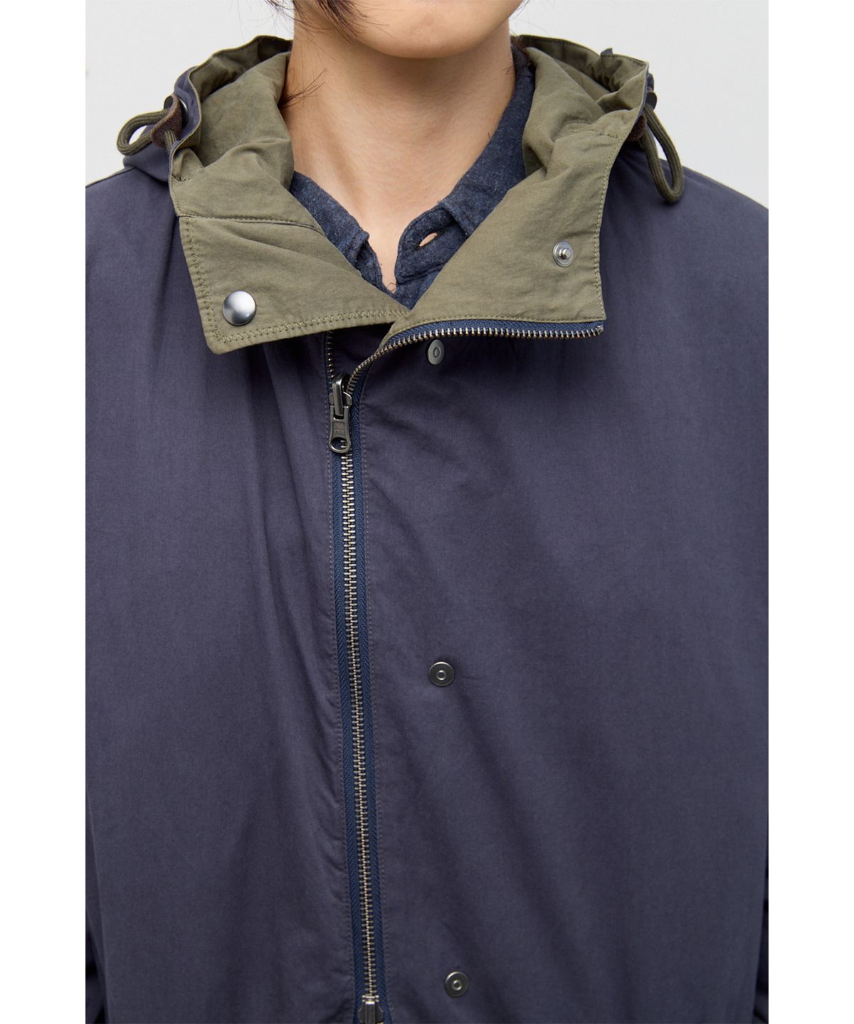 해칭룸(HATCHINGROOM) Reversible Parka Khaki/Navy