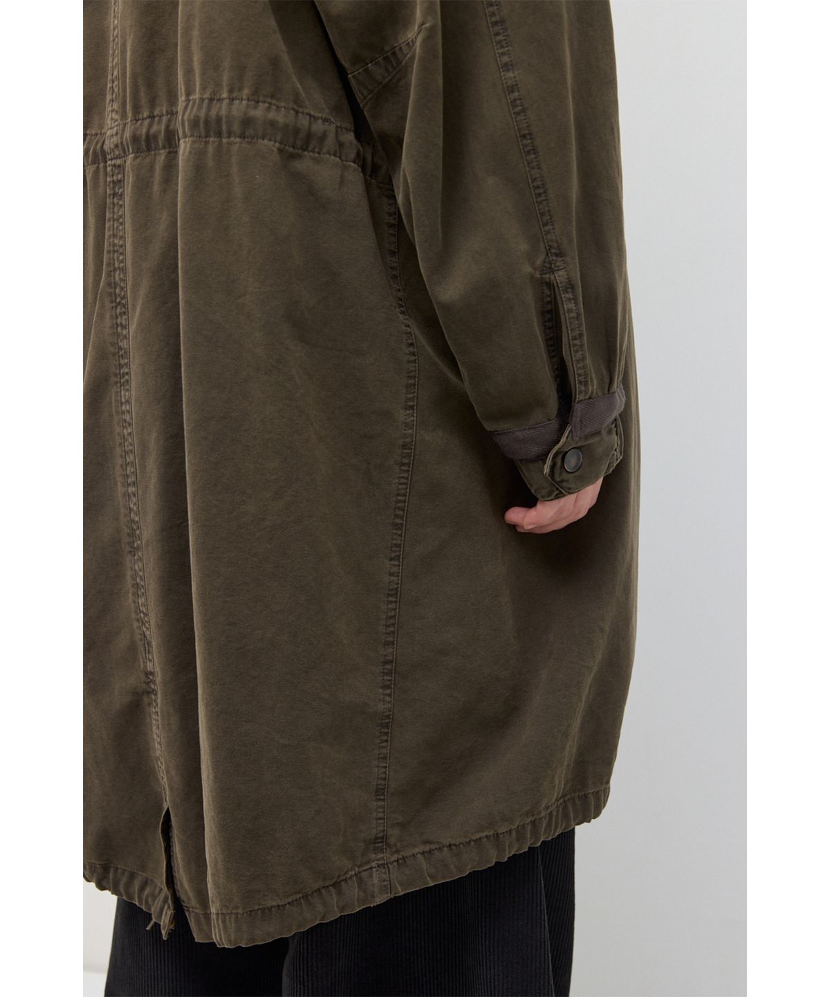 해칭룸(HATCHINGROOM) Mods Parka Over Dyed Mud Khaki
