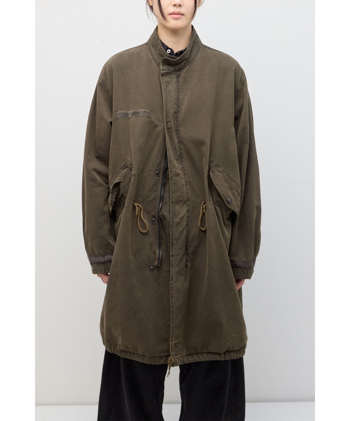 해칭룸(HATCHINGROOM) Mods Parka Over Dyed Mud Khaki