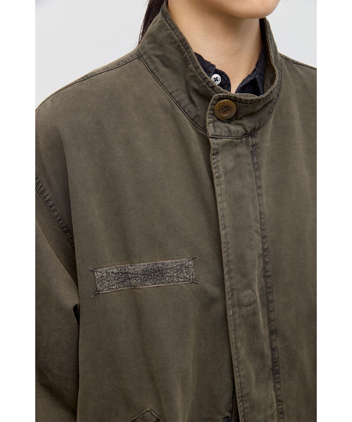 해칭룸(HATCHINGROOM) Mods Parka Over Dyed Mud Khaki