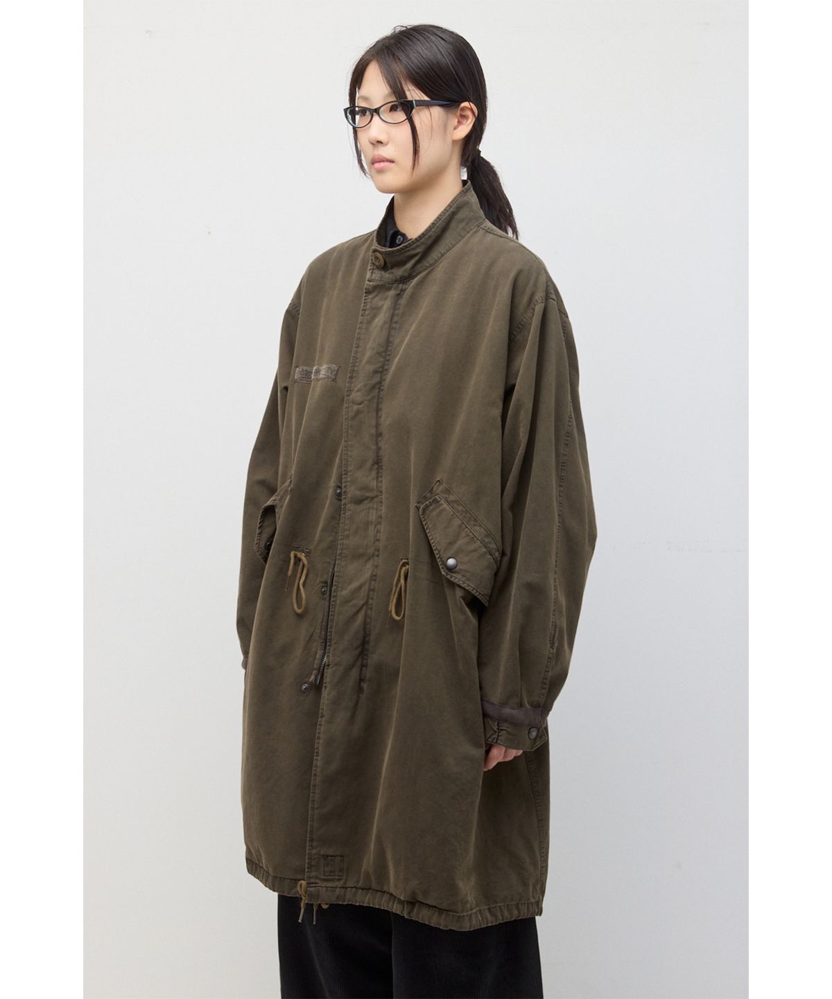 해칭룸(HATCHINGROOM) Mods Parka Over Dyed Mud Khaki