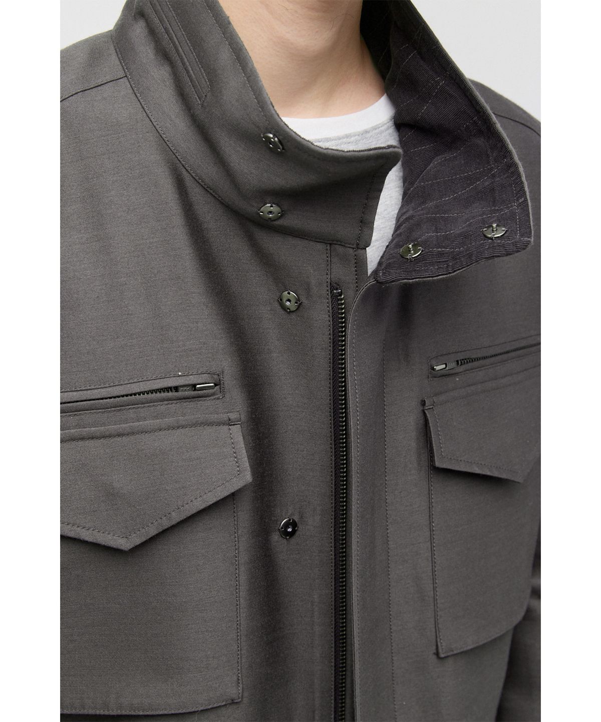 해칭룸(HATCHINGROOM) Silent M65 Jacket Wool/Silk Sage