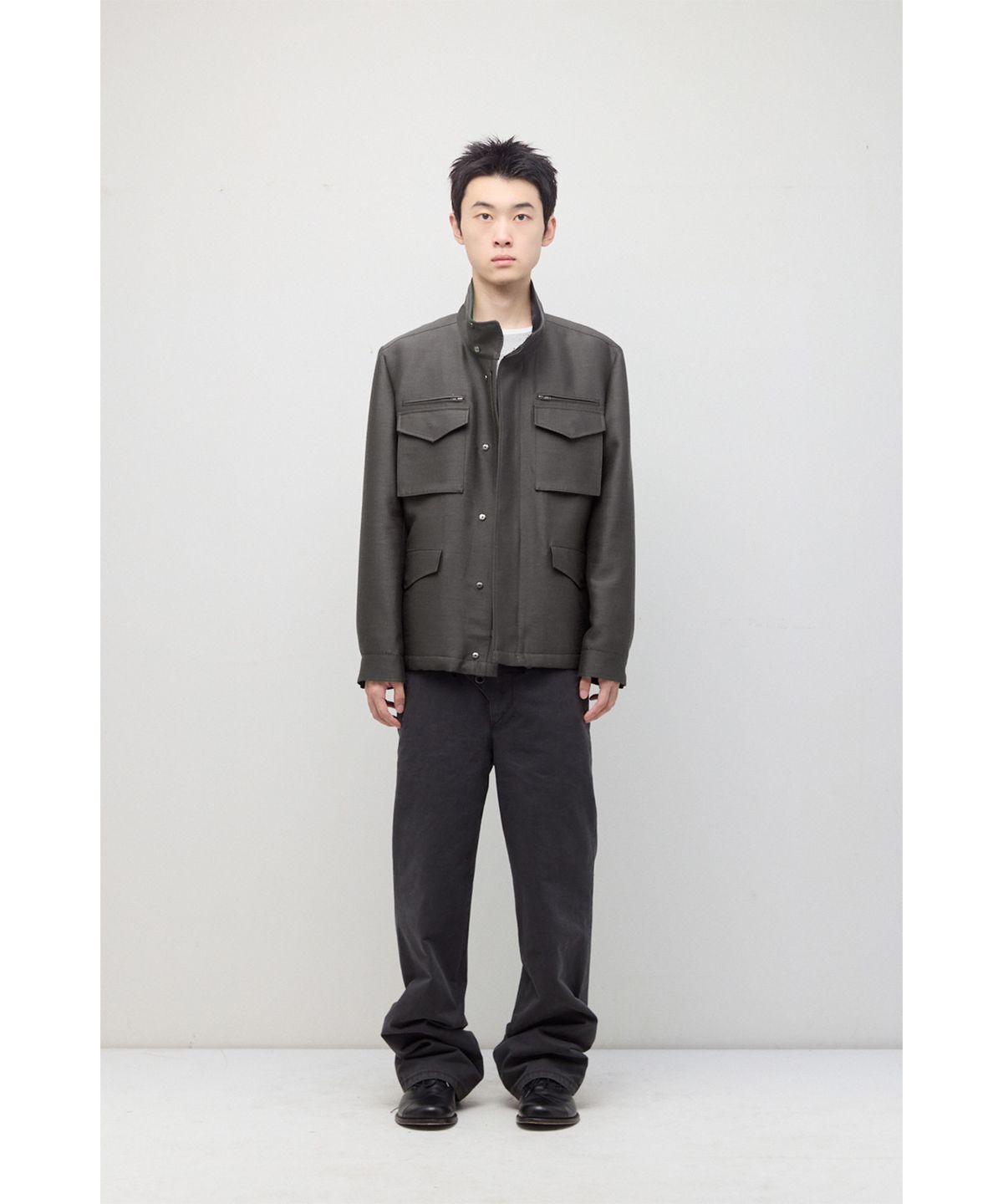 해칭룸(HATCHINGROOM) Silent M65 Jacket Wool/Silk Sage