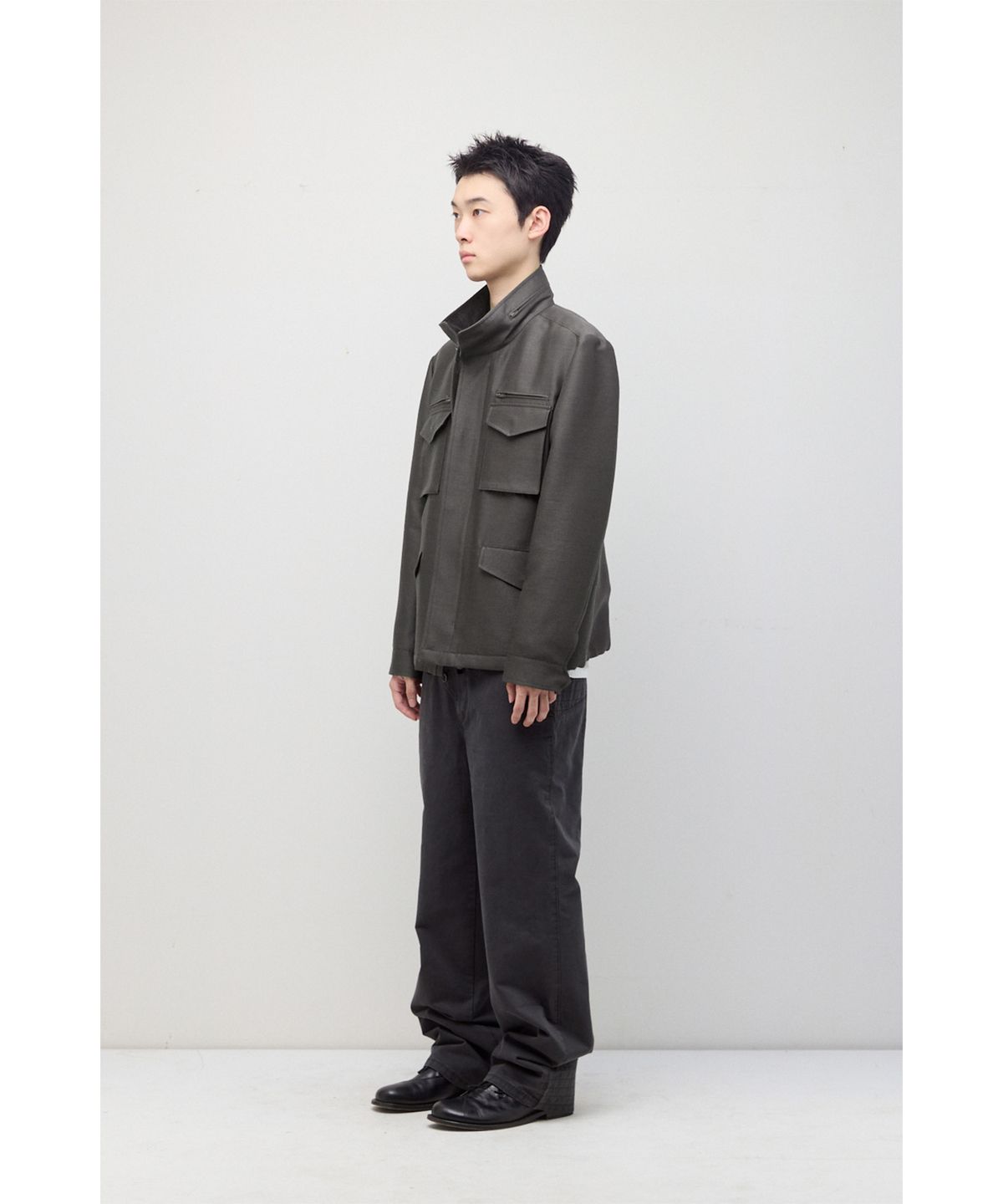 해칭룸(HATCHINGROOM) Silent M65 Jacket Wool/Silk Sage