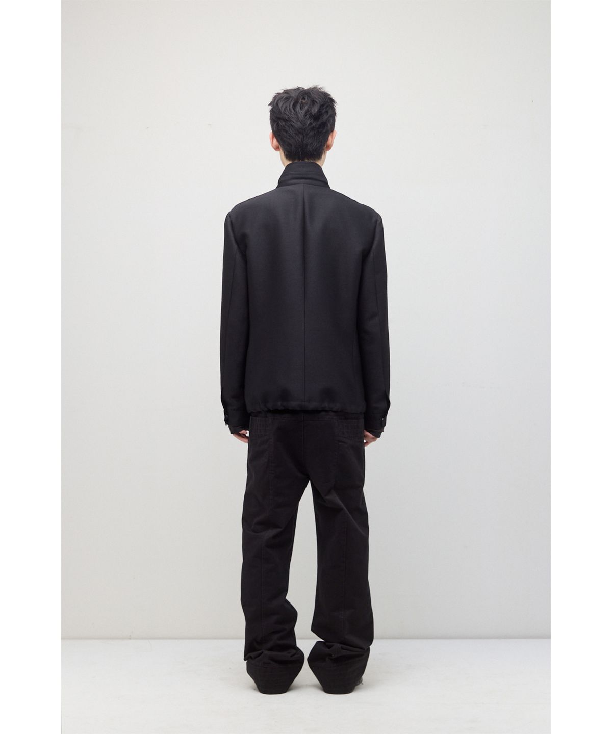 해칭룸(HATCHINGROOM) Silent M65 Jacket Wool/Silk Black