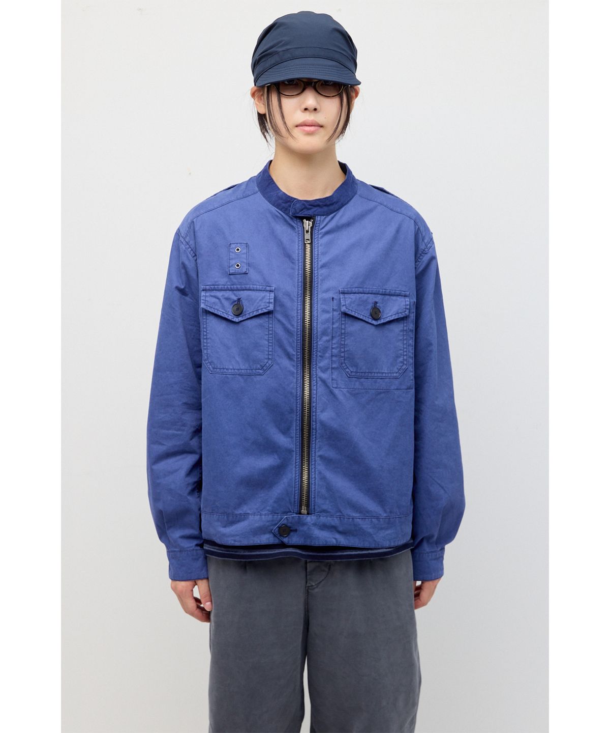 해칭룸(HATCHINGROOM) Police Jacket French Blue